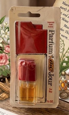 Vintage BIC Parfum Jour 1/4oz Perfume Sealed Card NOS France Rare