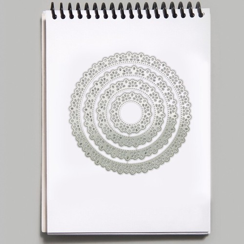 3D Cutting Die Round Coasters Stencil Mats Embossing Template for DIY Boy Girl - Picture 7 of 8