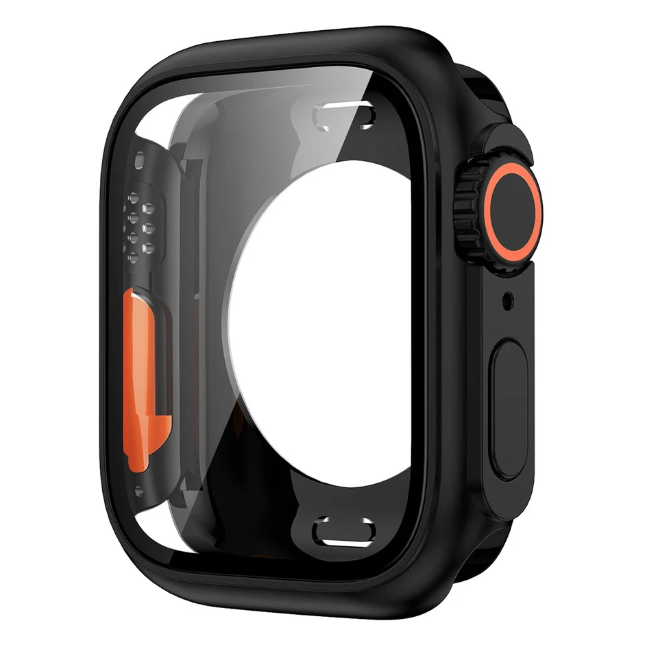 Hülle für Apple Watch Series 10 9 8 7 6 5 SE 44/45/46mm Wechsel zu Ultra Case