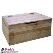 Baule cassapanca tirolese  in legno massello grezzo100x40x50cm x riporre oggetti