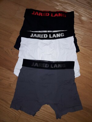 Jared Lang Nylon Boxer Briefs After Hours Black/White/Grey 3 Pack. Choose Size