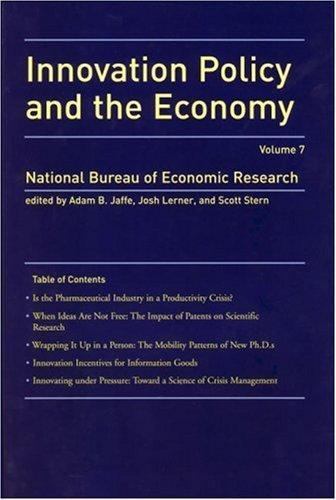 NBER Innovation Policy and the Economy Ser.: Innovation Policy and the ...