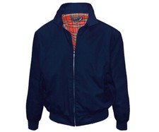 Original Harrington Jacke UK English Blouson Style Navy Blue KB London