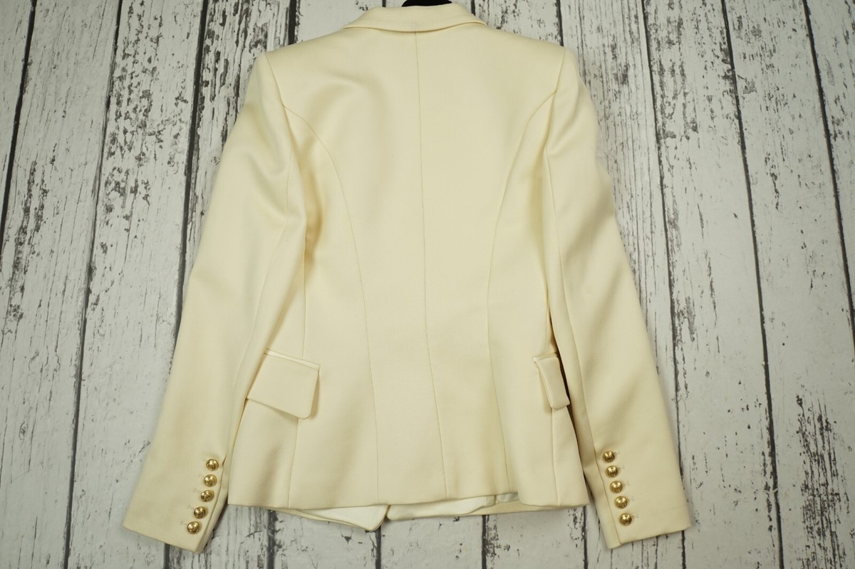 【関税&送料込】Balmain Jacket Balmain x H&M Faux Fur Jacket Belted Faux Leather Trim Black