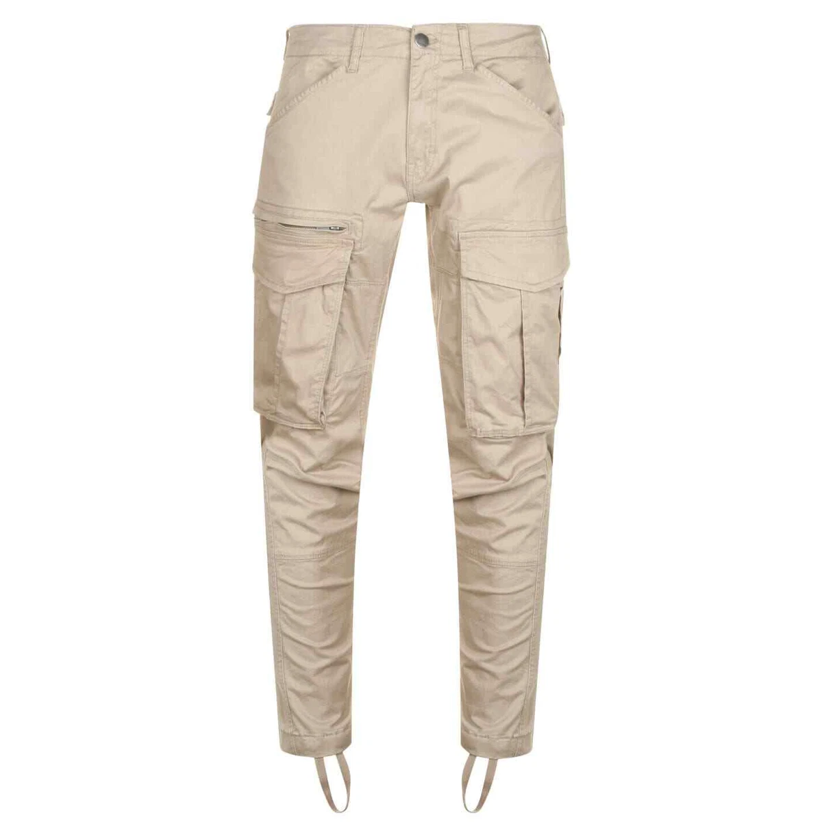 Firetrap Cargo Chino Mens Gents Chinos Trousers Pants Lightweight