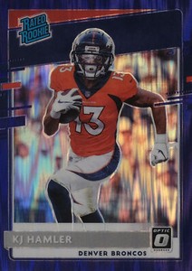 2020 Panini Donruss Optic Football Rated Rookies #170: KJ Hamler Purple Shock