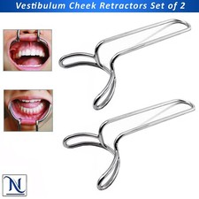 New Vestibulum Lip Cheek Retractor 6.5" Dental Mouth Opener Surgical Instruments