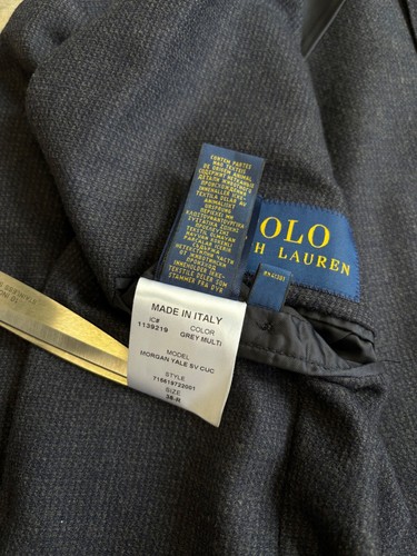 Polo Ralph Lauren Mens Gray Wool Sport Coat Casual Blazer Jacket Size M - Picture 6 of 7