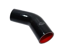 4-Ply Reinforced 2.5"-3" ID 45Degree Elbow Reducer Silicone Hose Turbo BLACK
