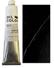 Lamp Black Oil Paint Artist Quality 200ml Tube Professional Oil Paint Color 901