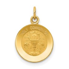 14K Yellow Gold Holy Communion Charm