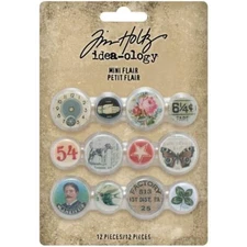 Tim Holtz ~ MINI FLAIR ~ Idea-ology 12 pcs