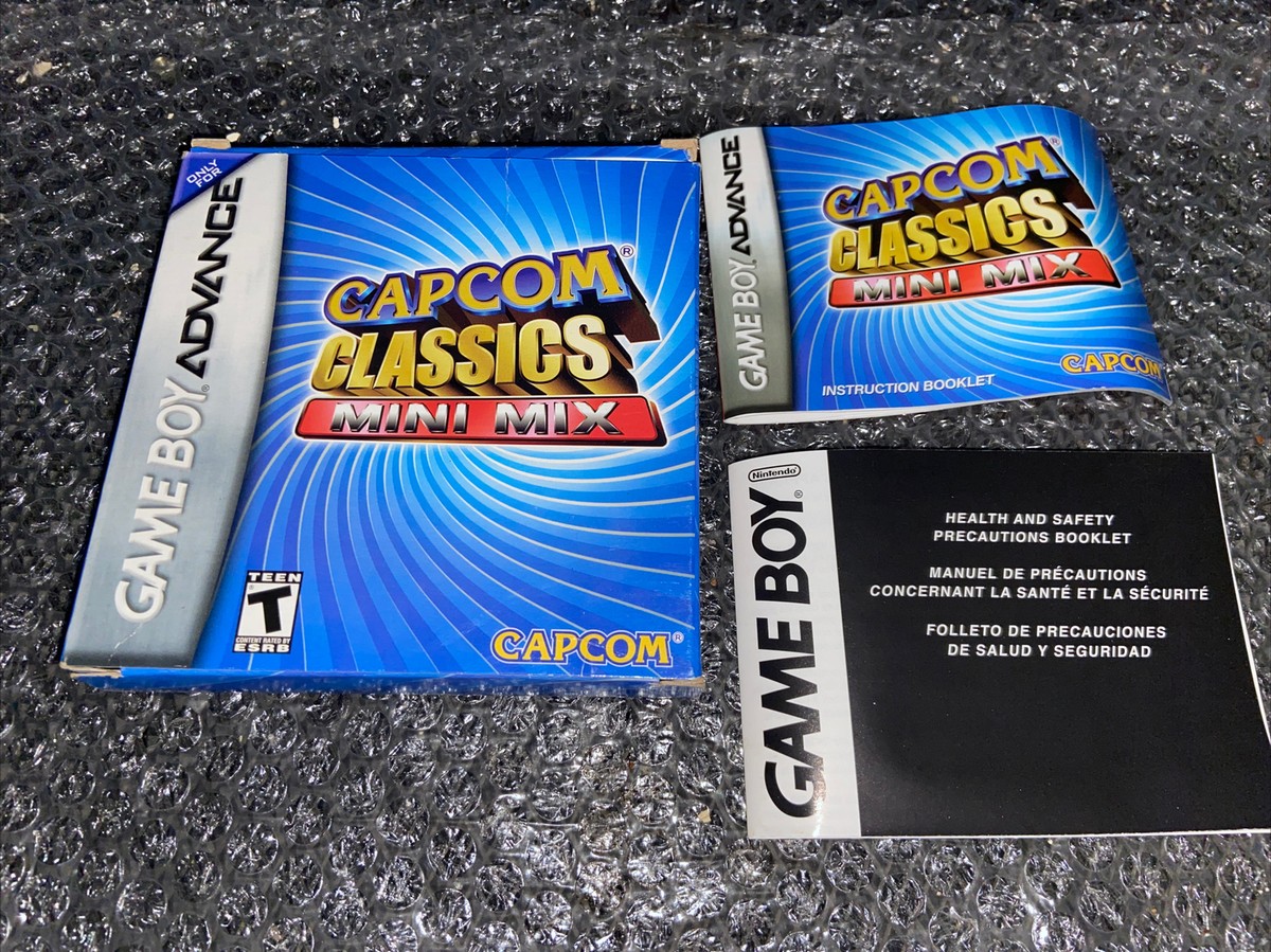 Capcom Classics Mini Mix Nintendo Gameboy Advance Box and insert