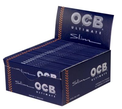 OCB BLUE ULTIMATE KING SIZE Slim Smoking Blättchen 5 10 25 50 volle Box
