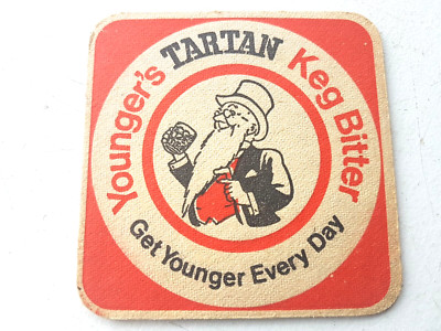 Vintage SCOTTISH & NEWCASTLE - Tartan / Brown Ale. Cat No'17 Bierdeckel / Untersetzer