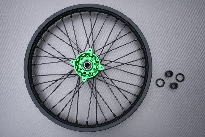 Roue avant verte 1,6"x21" anti-déformation pour KX 250 X