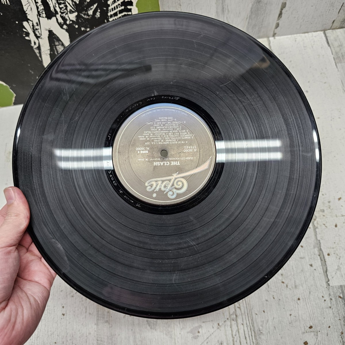 The Clash: Self-Titled Vinyl Record Album LP 1979 (JE-36060) | eBay