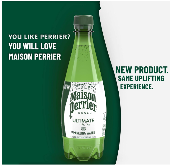 Maison Perrier Ultimate Sparkling Water 16.9 Fl Oz 6 Ct Fresh New