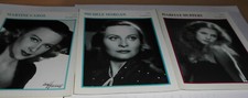 STARPORTRÄTS ENZYKLOPÄDIE DES FILMS 1905-1992  3 Stück SCHAUSPIELER KARTEN -RAR 