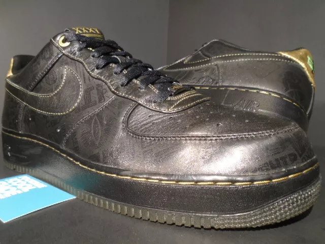 2011 NIKE AIR FORCE 1 LOW PREMIUM BHM BLACK HISTORY MONTH GOLD RED 453419-007 14