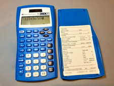 Texas Instruments TI-30X IIS Scientific Calculator Blue w/ Cover Tested Works