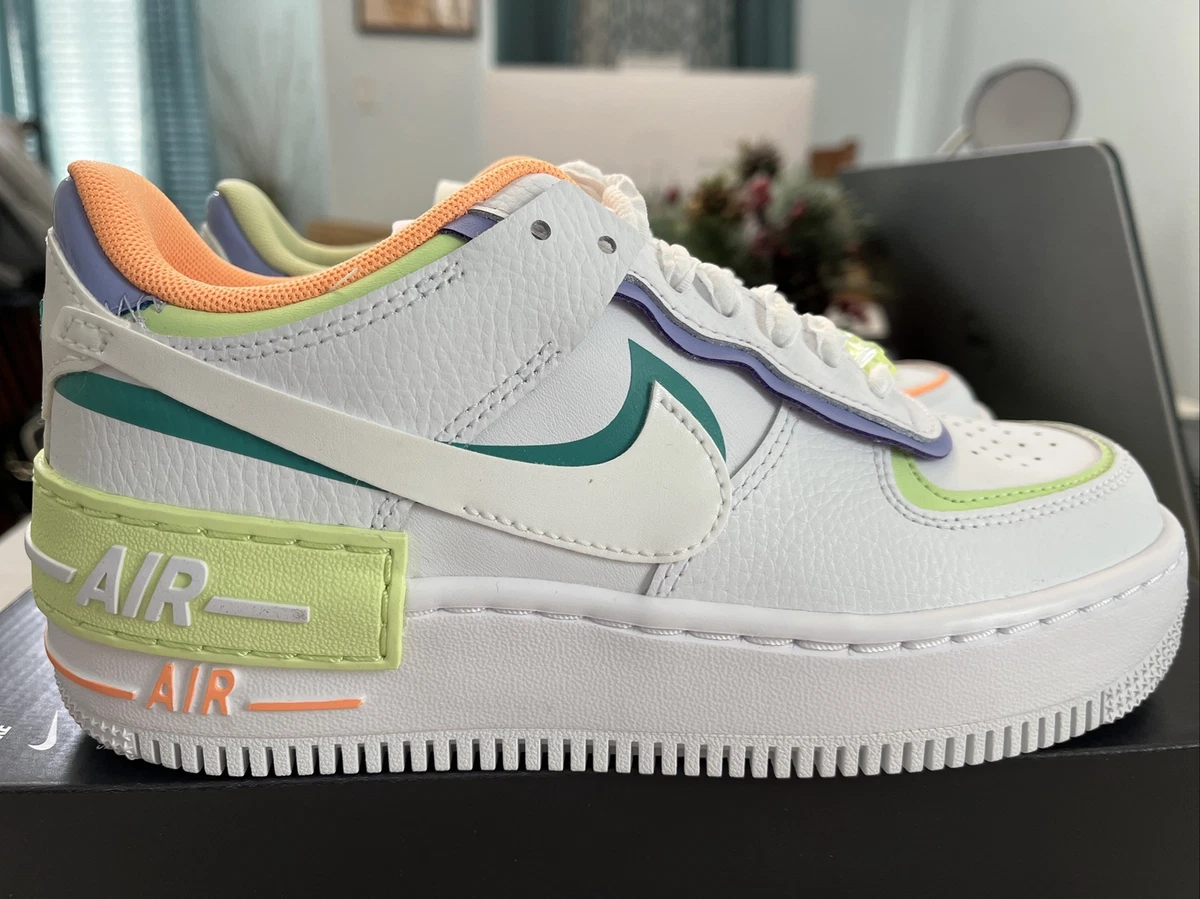 Nike Af1 Shadow Womens Shoes Size 7, Color: Off-White/Multi