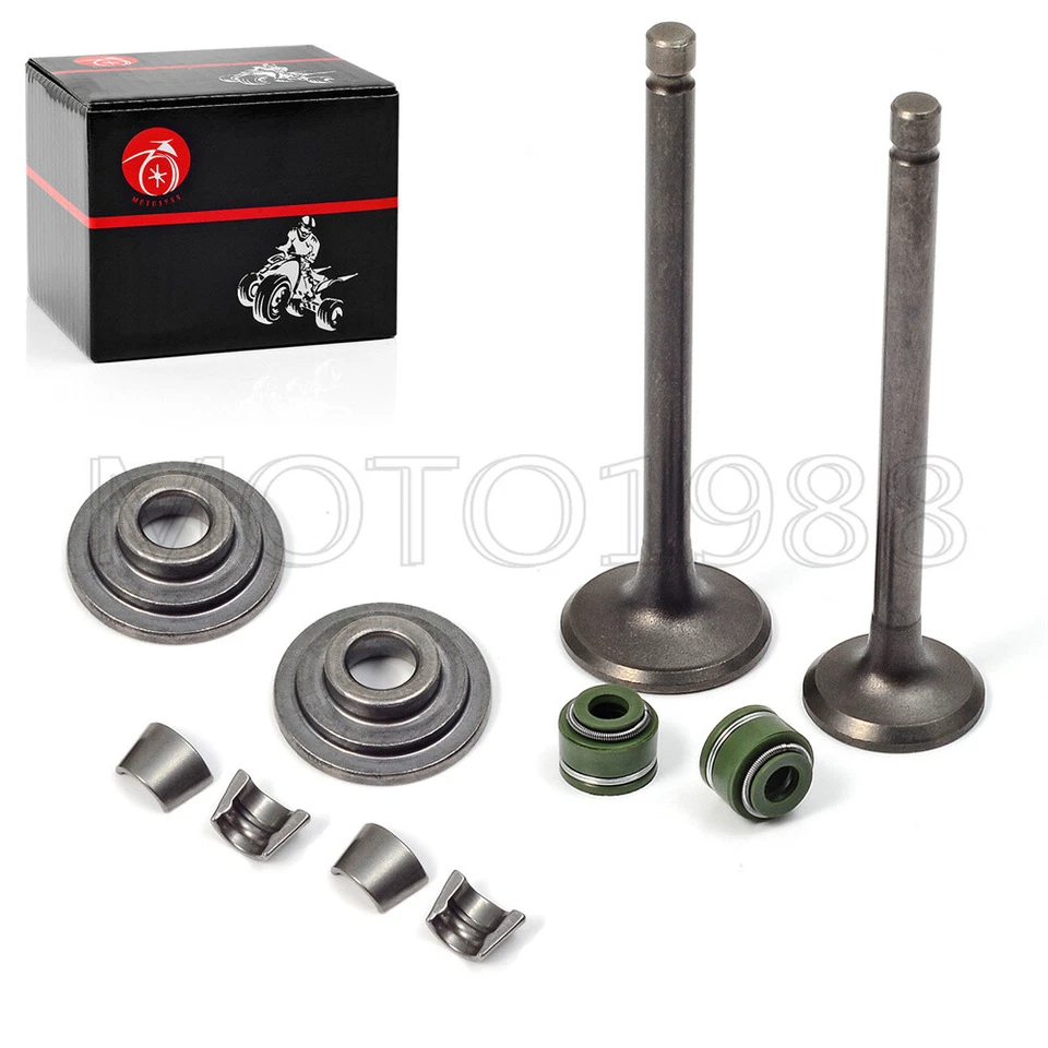 Válvulas de escape de admisión de motor con sello para Honda CRF80F XR80R/100R XL80S XR80/75 Foto 2 de 4