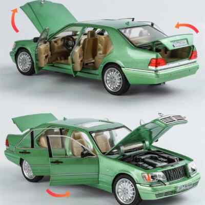 1:24 Benz W140 S320 SEL Alloy Classic Old Car Model Diecasts Metal Retro Vehicle