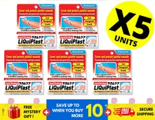 First Aid Antiseptic Liquid Bandage Cover Cut Crack Hangnail Fast (10g) X 5