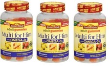 Nature Made Men's Multivitamin  Omega-3 Gummies 80 Count X 3 Packs