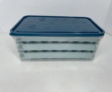 99PCS Ice Cube Tray with Lid Bin Set Ice Ball Maker Molds Round Silicone Storage