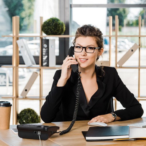 Phone Number Office Wired Fixed Telephone Corded Phones - Zdjęcie 4 z 11