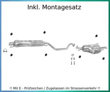 Auspuffanlage für Opel Zafira A 1.6 1.8 2.2 Bj.99-03 Auspuff Montagesatz