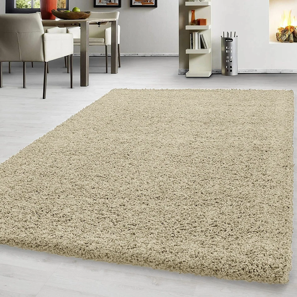 Fluffy Rugs Large Shaggy Rug Bedroom Living Room Anti Slip Soft Carpet Floor Mat - Image 2 of 4