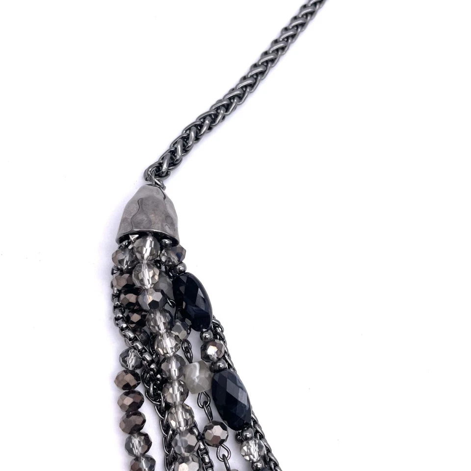 Collar de cadena con cuentas en capas Style & Co. cierre de langosta firmado Foto 4 de 4