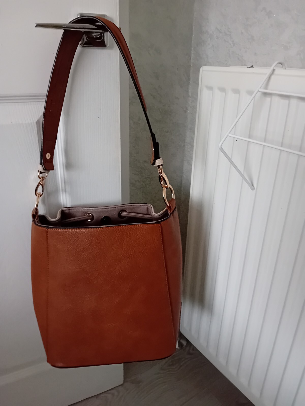 Dune London Tan Leather Shoulder Bag eBay