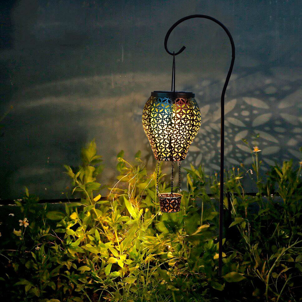 Solar Power Garden Metal Peacock LED Light Up Stake Path Ornament