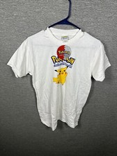 Vintage 90s Pok mon Gotta Catch 'Em All Pikachu White T-shirt Youth L NWT