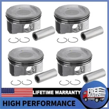 Pistons W/ Rings For Toyota Camry RAV4 Scion tC Lexus 2.4L 2AZFE 2007-2013 USA
