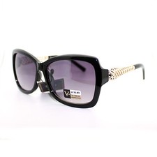 Womens High Fashion Sunglasses Oversized Rectangular Butterfly Frame