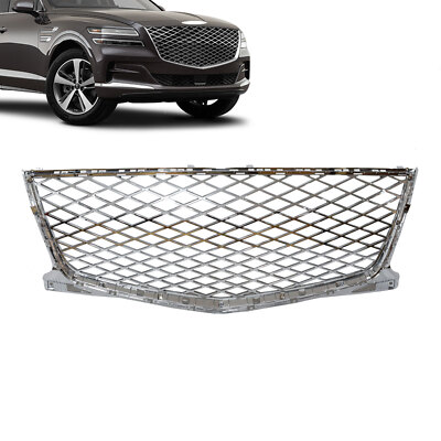 Front Upper Grille Chrome For Genesis GV80 2022-2023 Factory New Style