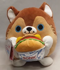 ZURU Series 2 - Snackles 8" - LUCAS PUPPY DOG - Sonic Cheeseburger Plush - 2024