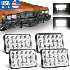 4pcs 4x6 Led Headlights Hilo Sealed Halo For Chevrolet Monte Carlo 80-88 Camaro 4pcs 4x6 Led Headlights Hilo Sealed Halo For Chevrolet Monte Carlo 80-88 Camaro