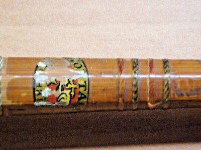 VINTAGE MONTAGUE SPLIT BAMBOO TWO PIECE FISHING ROD 55
