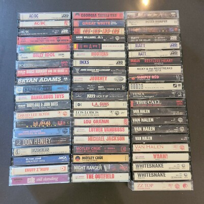 #ad Classic Rock Build Your Own Cassette Tapes Lot GnR Motley Crue AC DC $6.00