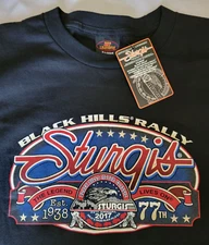 2017 Sturgis 77th Annual Black Hills Motorcycle Rally size XL Riders Biker NWT