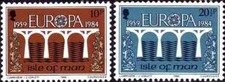 Timbres Europa CEPT Ponts île de Man 251/252 ** - 87747BM