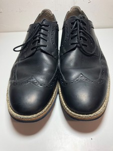 clarks wingtip black