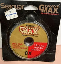 Seaguar Grandmas Fluorocarbon 8X Tippet. 1.9 Lb Test. 25 Meters. New / Old Stock