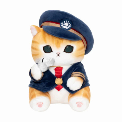 mofusand Cat Plush doll Station Master Nyan Japan import NEW